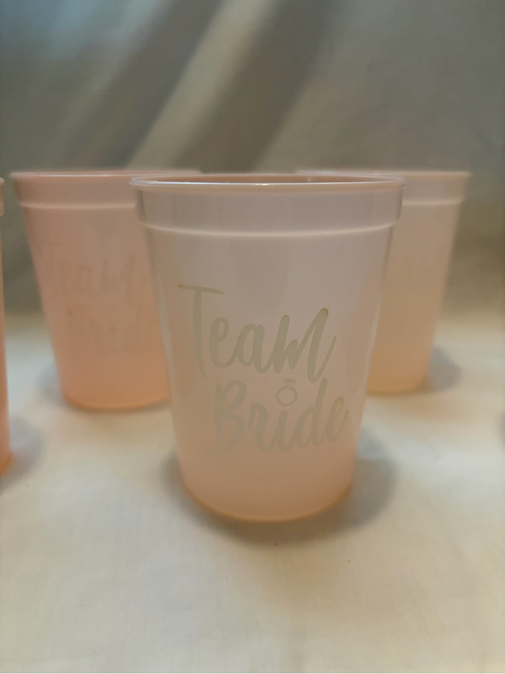 Team Bride Plastic Cups